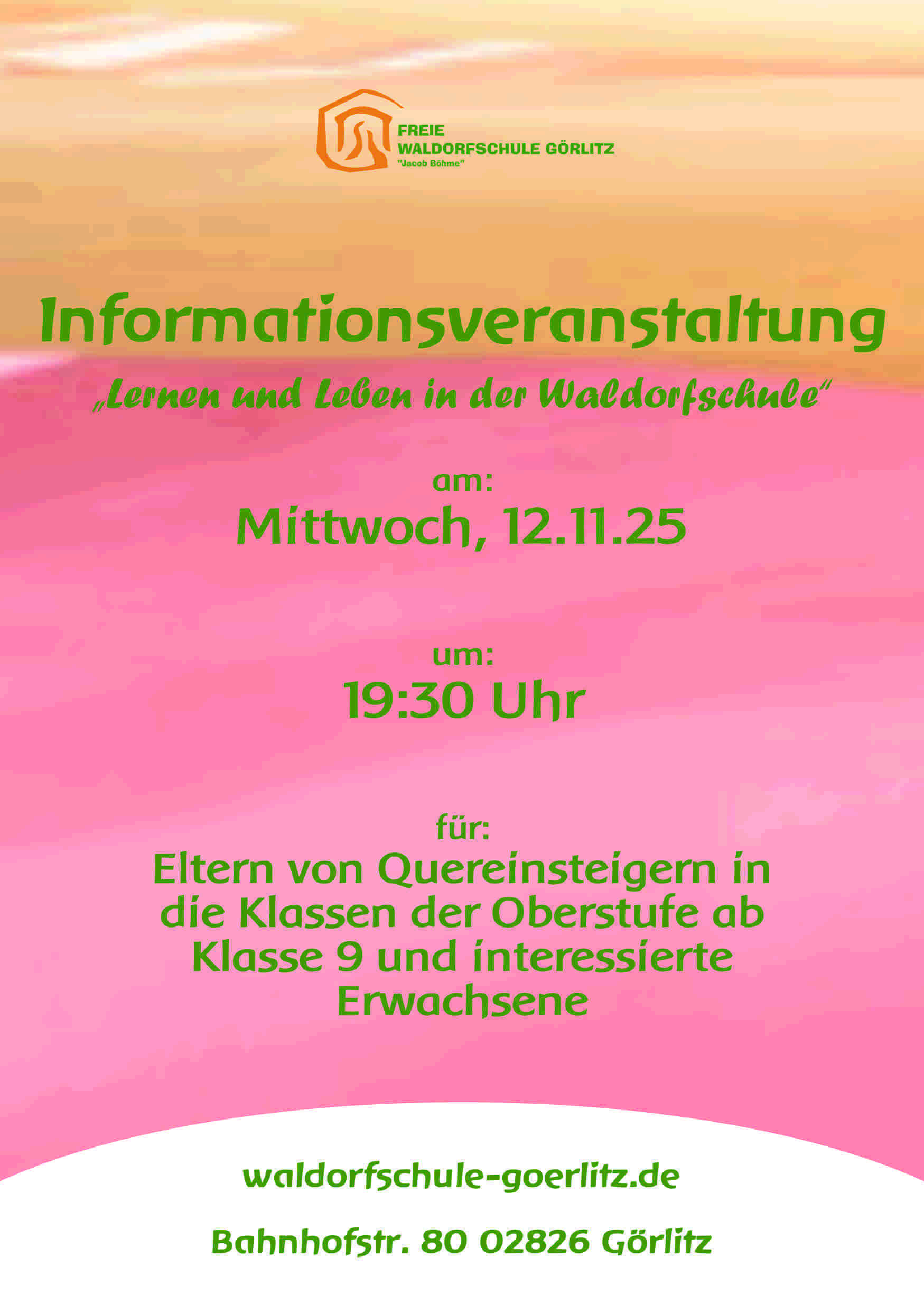 Informationsabend Oberstufe