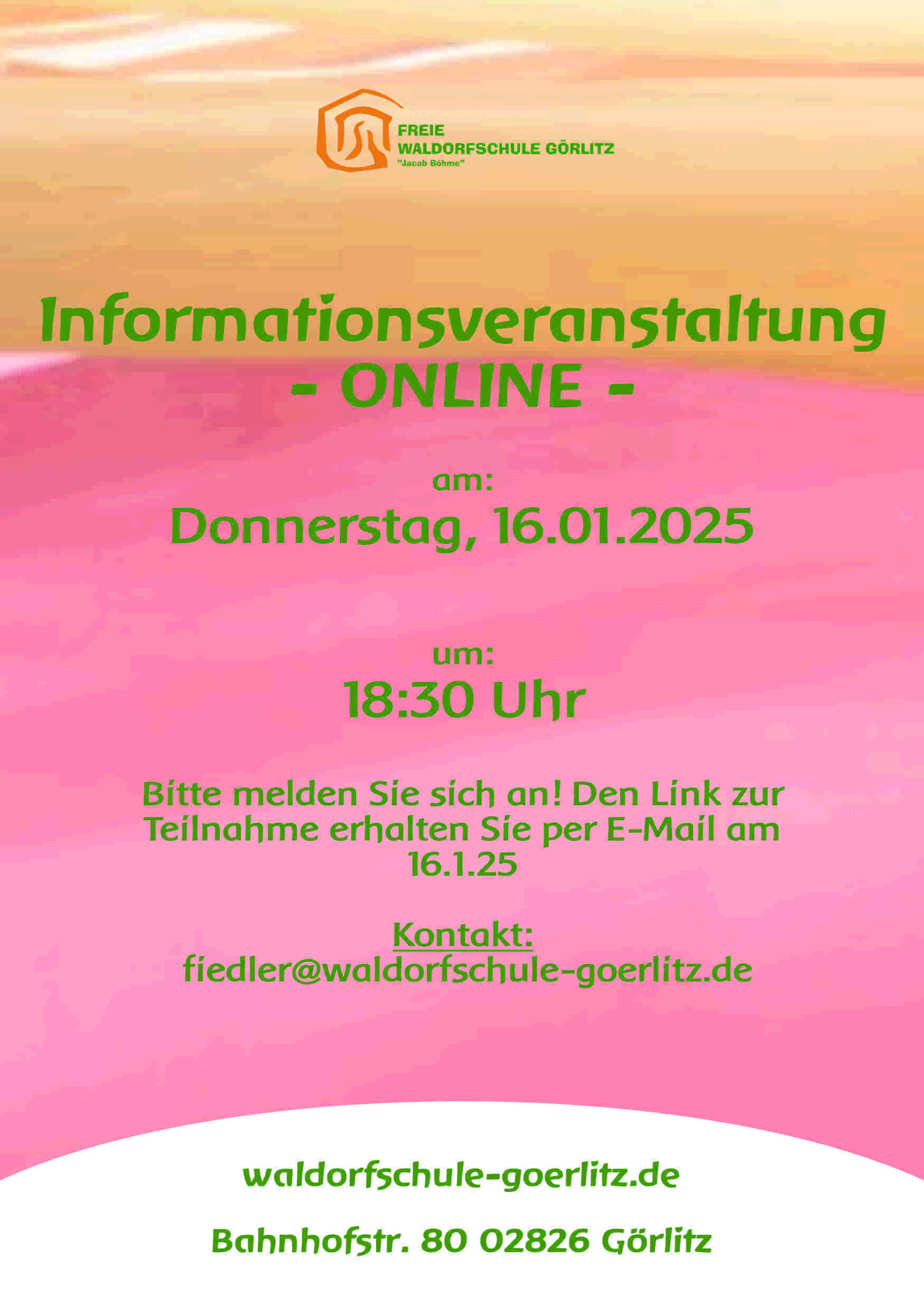 Online - Informationsveranstaltung