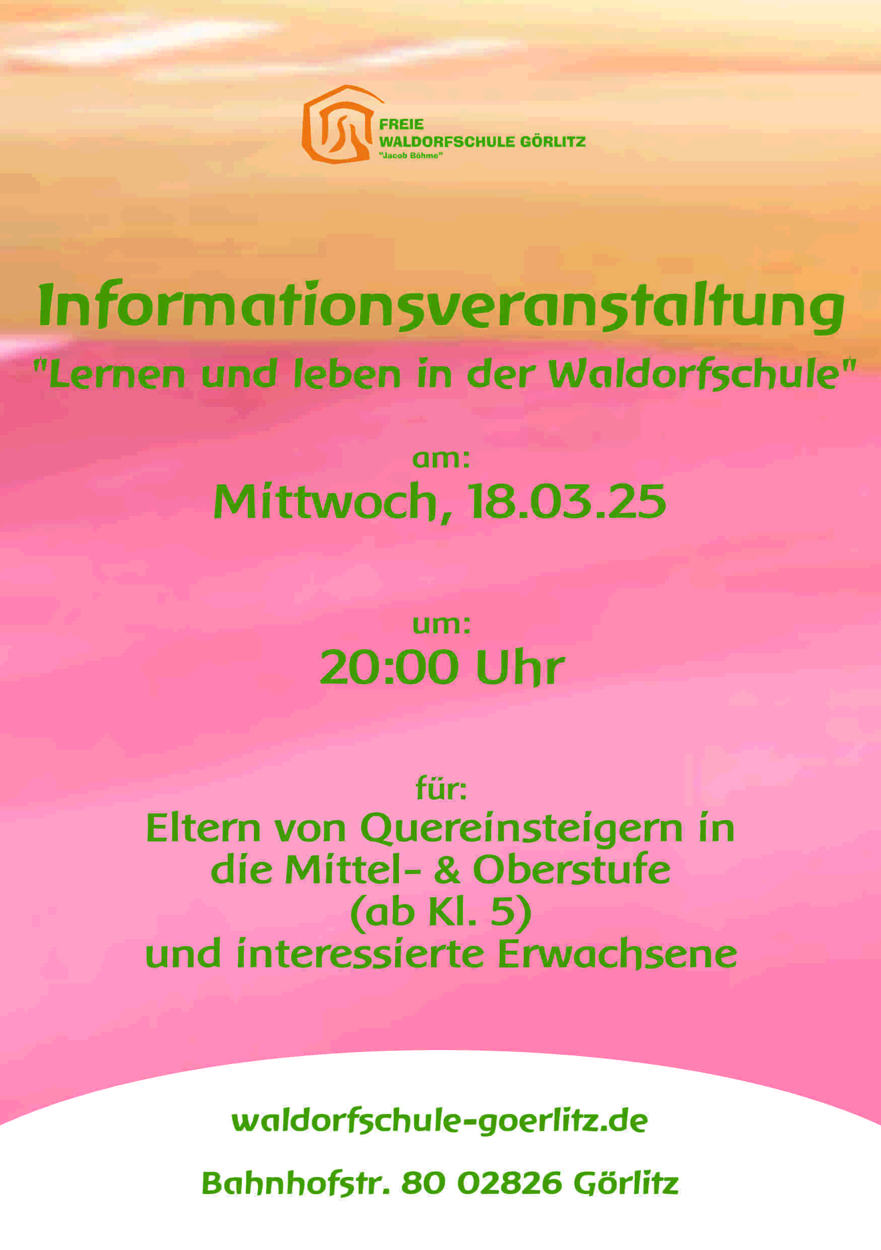 Informationsabend Oberstufe