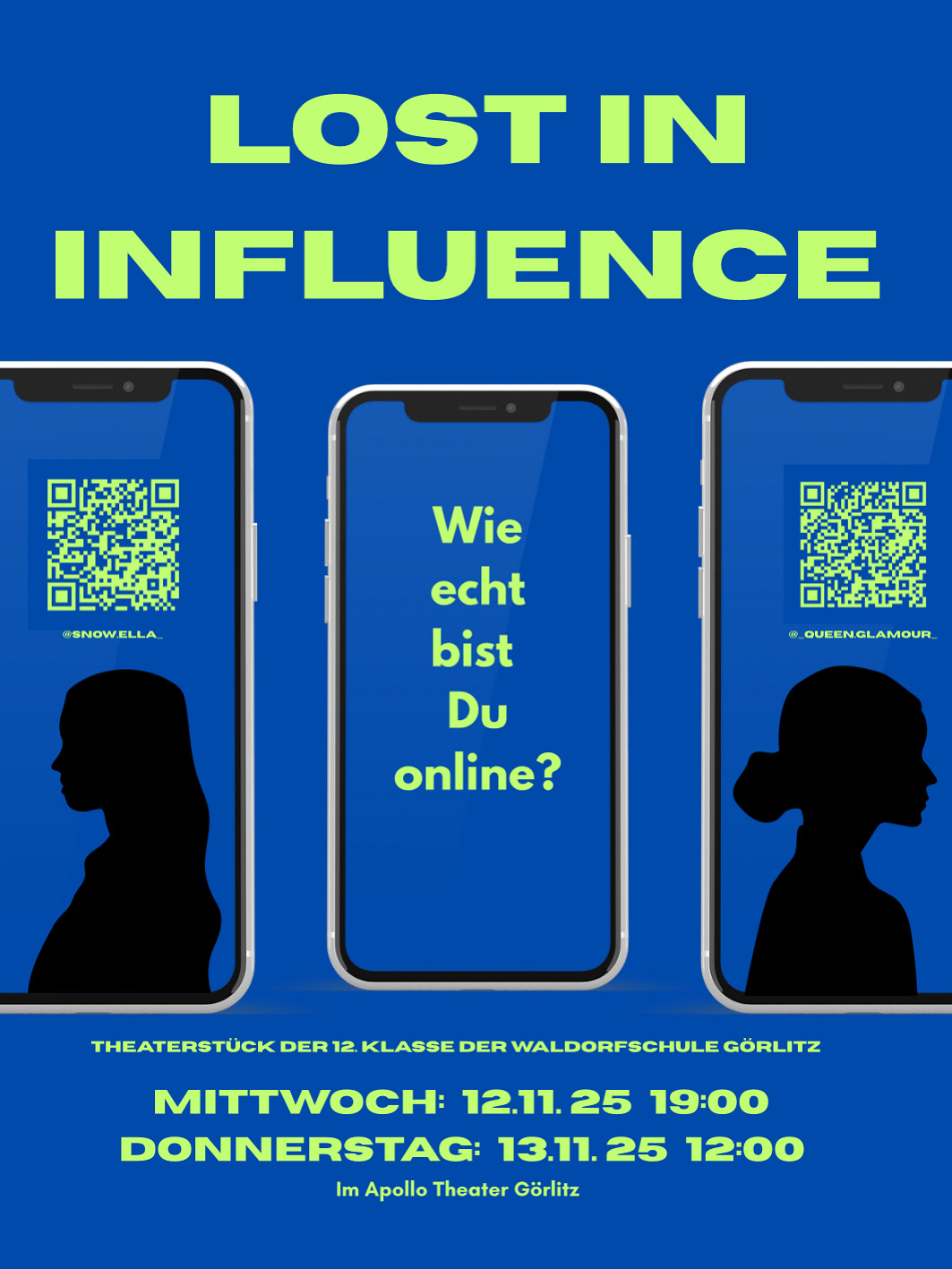 Klassenspiel 12. Klasse "Lost in Influence - Wie echt bist du online"