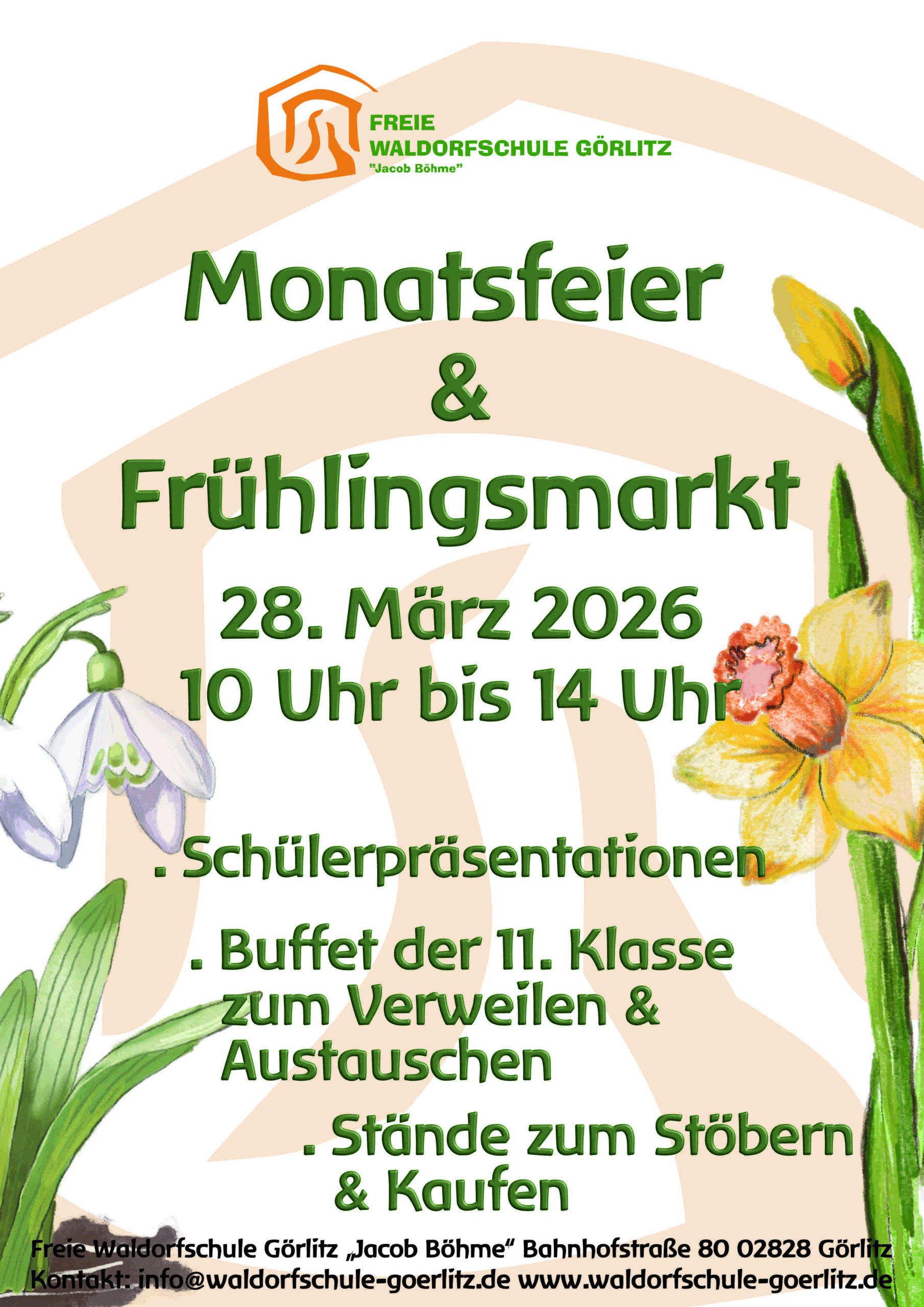 Öffentliche Monatsfeier & Frühlingsmarkt