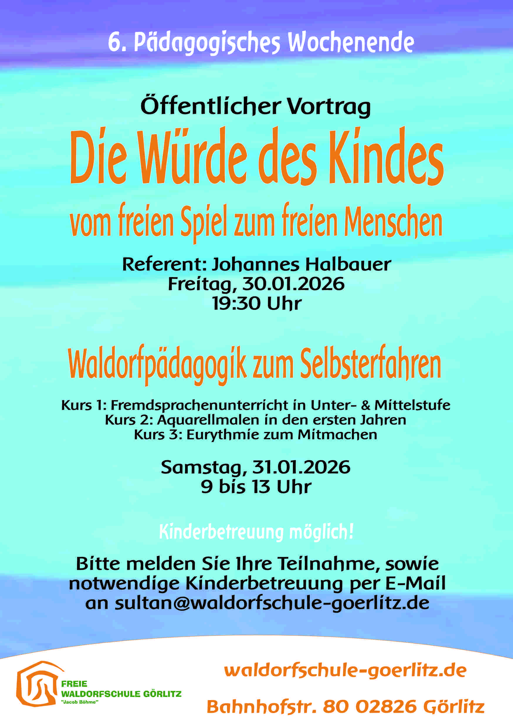 Pädagogisches Wochenende