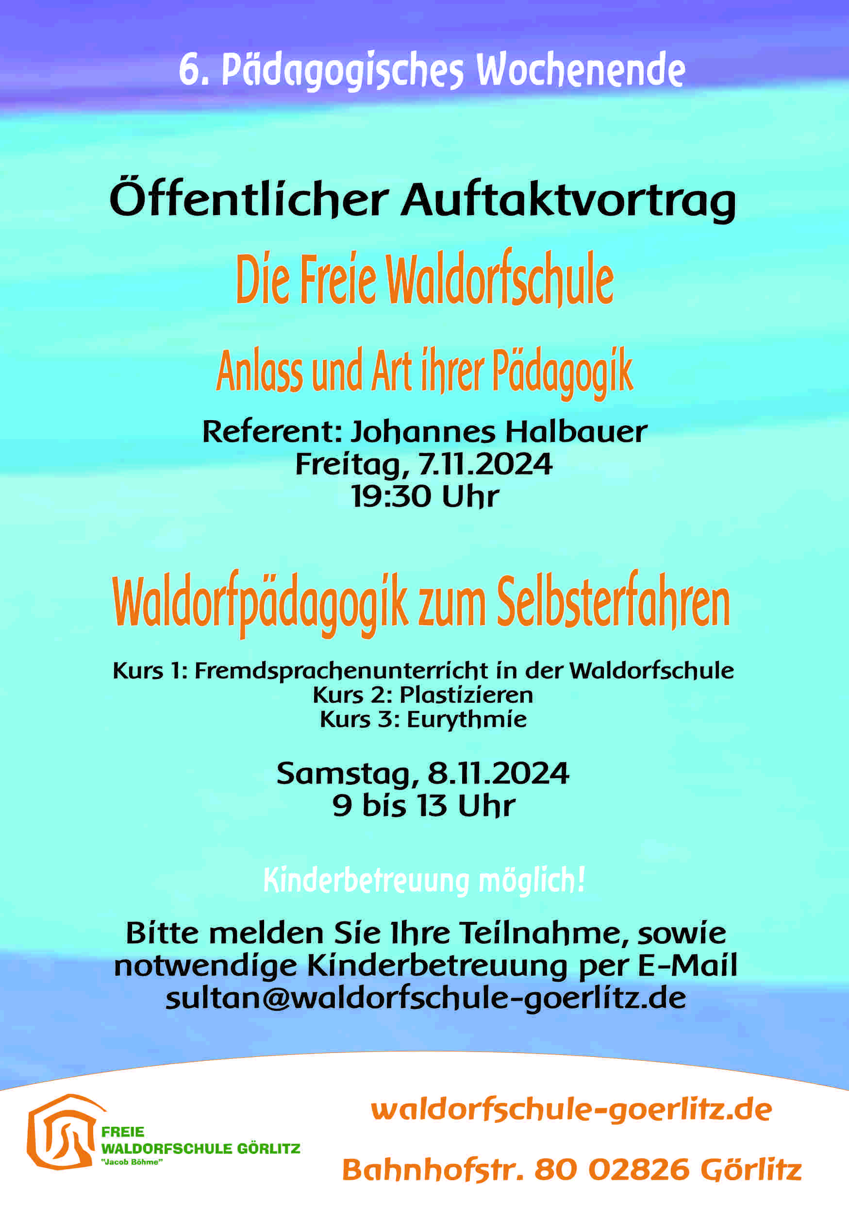 Pädagogisches Wochenende - Auftaktvortrag