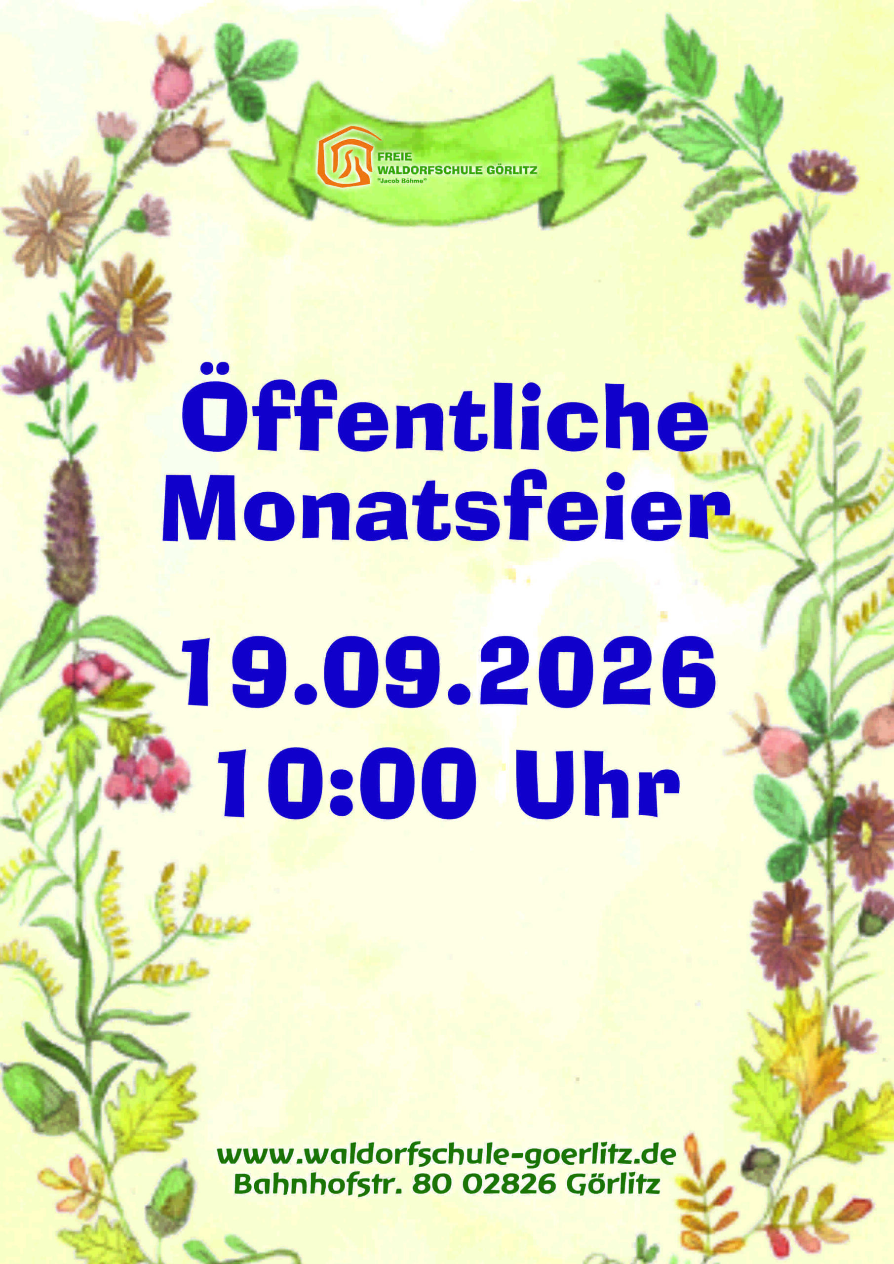 Öffentliche Monatsfeier