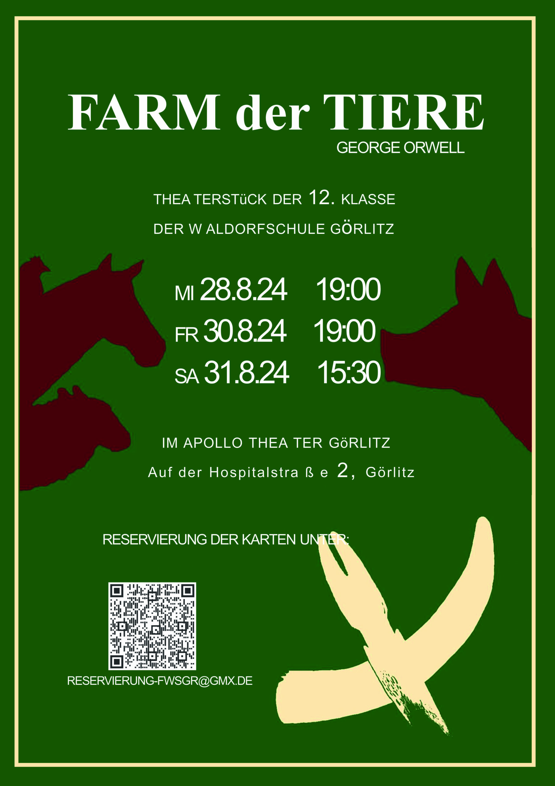 Klassenspiel der 12. Klasse "Farm der Tiere"